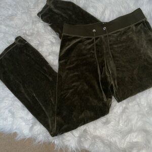 Olive green sweat pants